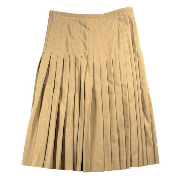 NWT Michael Kors Collection Wool Serge Pleated Skirt Size‎ 6 Career Academia - Picture 4 of 9
